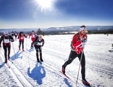 Kronprins Haakon går Birkebeinerrennet